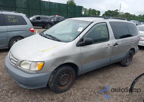 2002 Toyota Sienna Ce from USA, damaged, VIN 4T3ZF19C02U507102